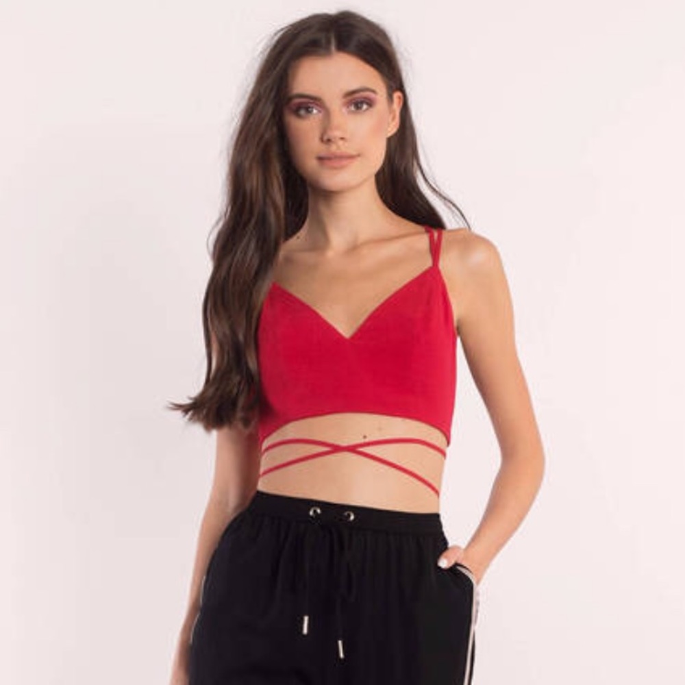 Red Crop Top